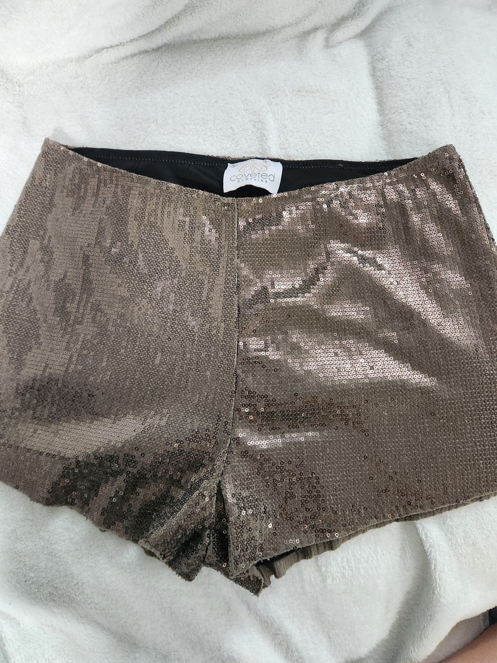 Sequin High Waist Shorts